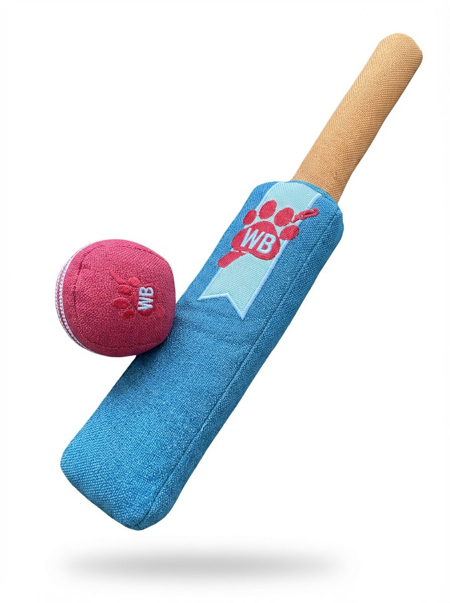 Cricket Bat and Ball Blue